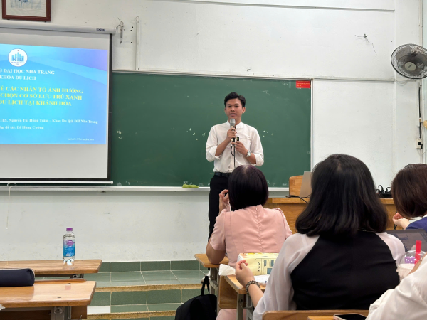 Hội thảo khoa học cấp Bộ môn “Phát triển du lịch bền vững tại Khánh Hòa”