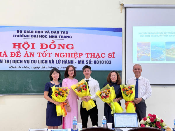 Hội đồng đánh giá Đề án tốt nghiệp Thạc sĩ  Ngành Quản trị Dịch vụ du lịch và Lữ hành Khóa CH2024