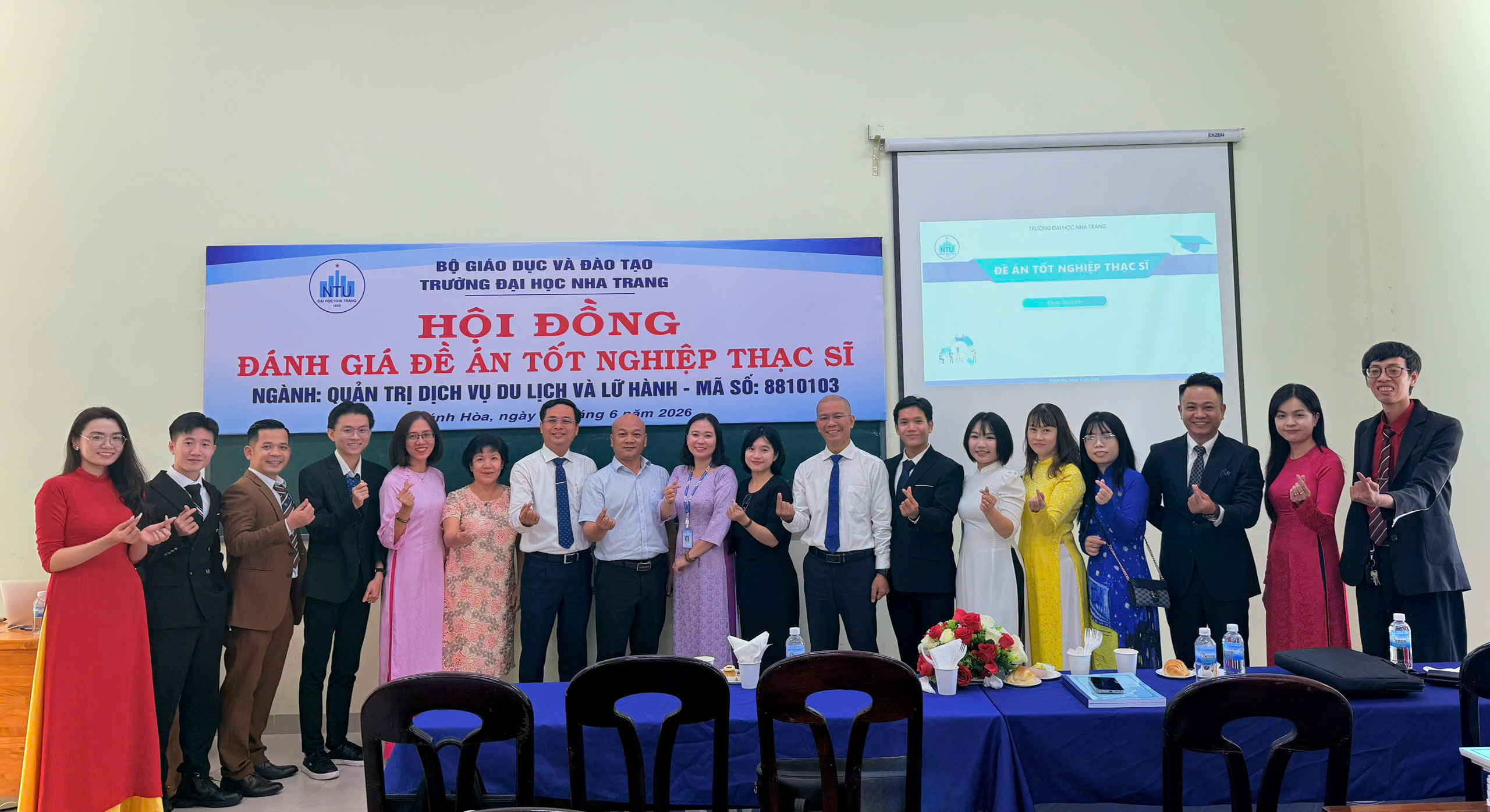 Hội đồng đánh giá Đề án tốt nghiệp Thạc sĩ  Ngành Quản trị Dịch vụ du lịch và Lữ hành Khóa CH2024