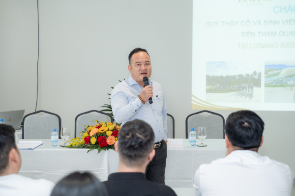 Sinh viên Khoa Du lịch tham quan, trải nghiệm thực tế tại Lugano Resort & Spa Cam Ranh