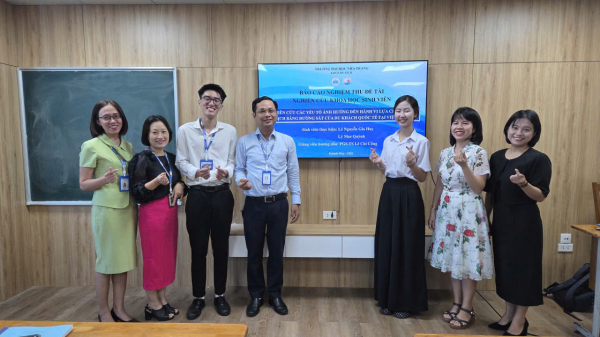 Khoa Du lịch tổ chức nghiệm thu đề tài nghiên cứu khoa học sinh viên cấp Trường