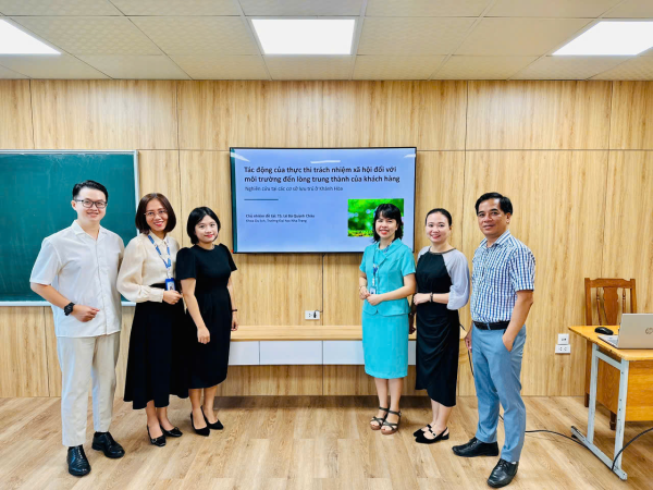 Khoa Du lịch tổ chức nghiệm thu đề tài nghiên cứu khoa học cấp Trường