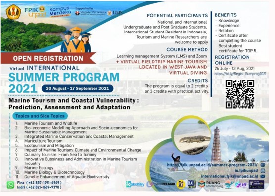 Sinh viên Khoa Du lịch tham gia Trại hè Quốc tế trực tuyến "Marine Tourism and Coastal Vulnerability: Prediction, Assessment, and Adaptation”