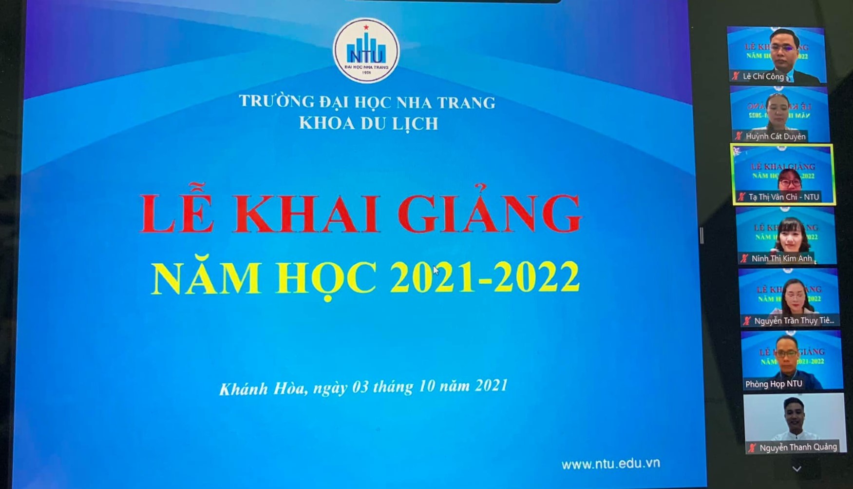 Khoa Du lịch tổ chức Lễ khai giảng năm học 2021 - 2022 