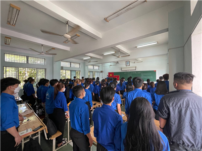 Đoàn Khoa Du lịch tổ chức Đại hội điểm - Đại hội Chi đoàn 62.QTDL-1 năm học 2021-2022