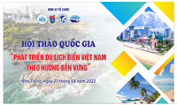 Thông báo Hội thảo Khoa học cấp Quốc gia “Phát triển du lịch biển Việt Nam theo hướng bền vững”.