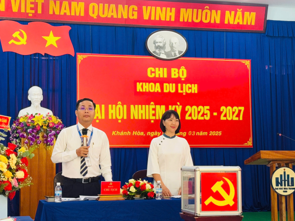 ĐẠI HỘI CHI BỘ KHOA DU LỊCH NHIỆM KỲ 2025 – 2027