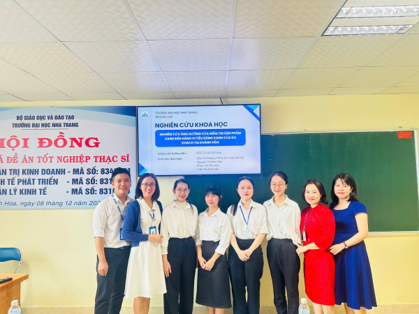 NGHIỆM THU 4 ĐỀ TÀI NGHIÊN CỨU KHOA HỌC CẤP TRƯỜNG CỦA SINH VIÊN KHOA DU LỊCH