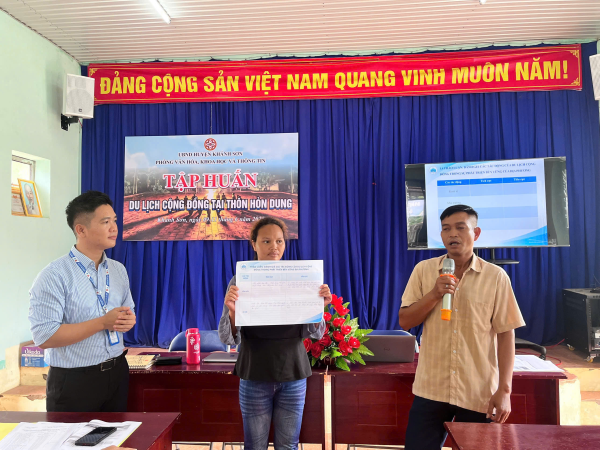 KHOA DU LỊCH ĐỒNG HÀNH CÙNG THÔN HÒN DUNG, HUYỆN KHÁNH SƠN  PHÁT TRIỂN DU LỊCH CỘNG ĐỒNG BỀN VỮNG